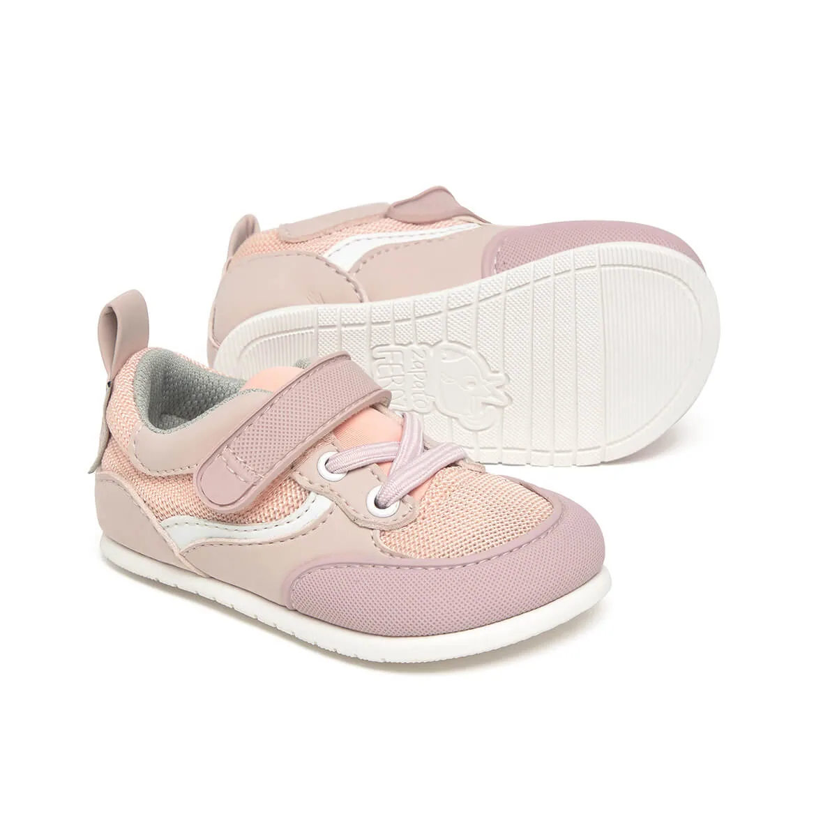Детская обувь Zapato Feroz «Biar Feroz SS25» — пудрово-розовый, с сеткой, фото 2