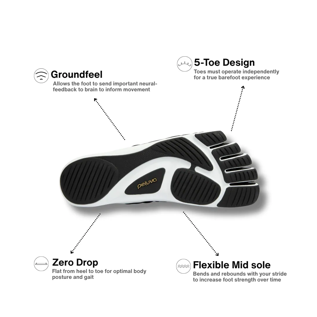 Женская повседневная обувь Peluva Zen Active Slip-On — чёрный / белый, фото 2