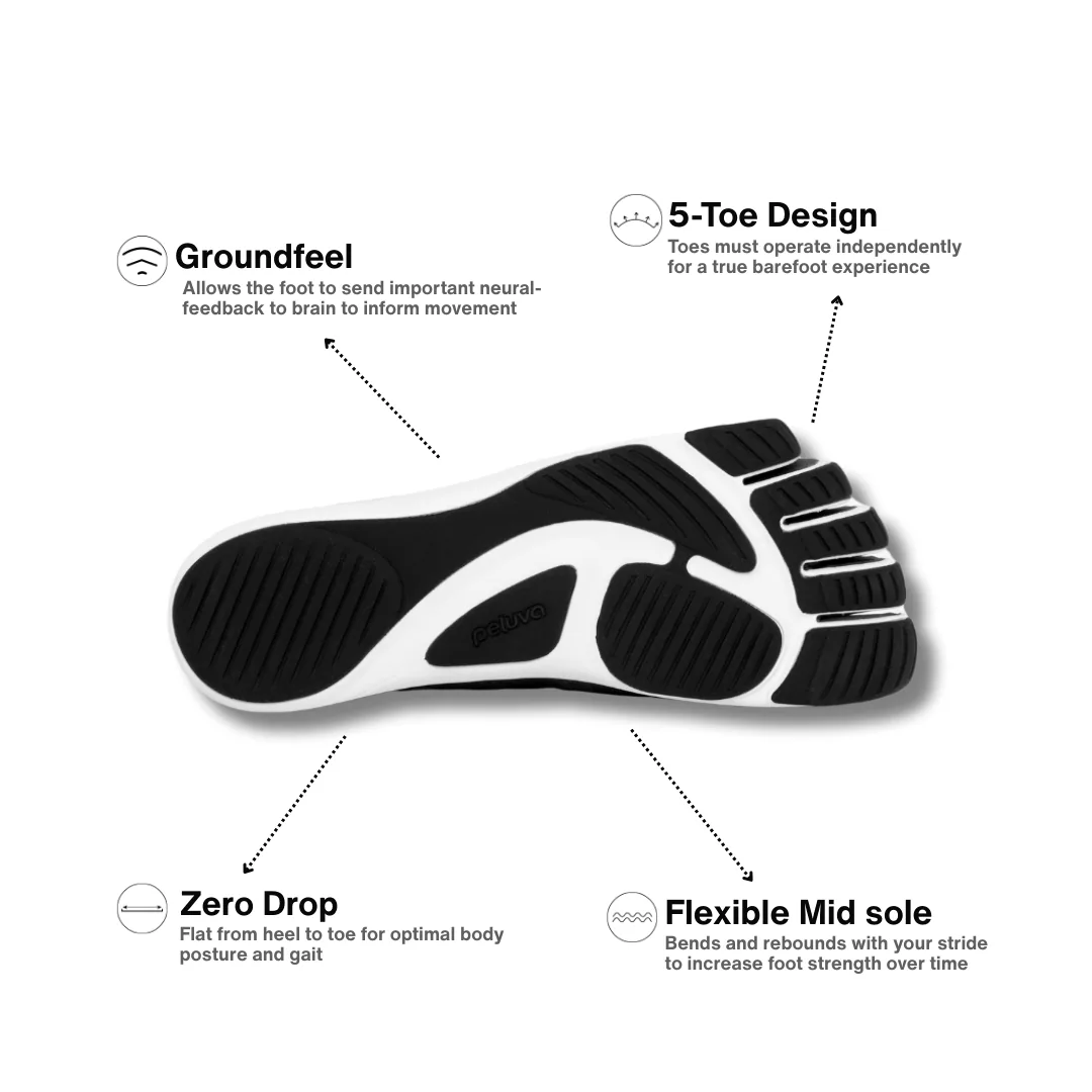 Мужские кроссовки Peluva Strand Lightweight Trainer — чёрный / белый, фото 2