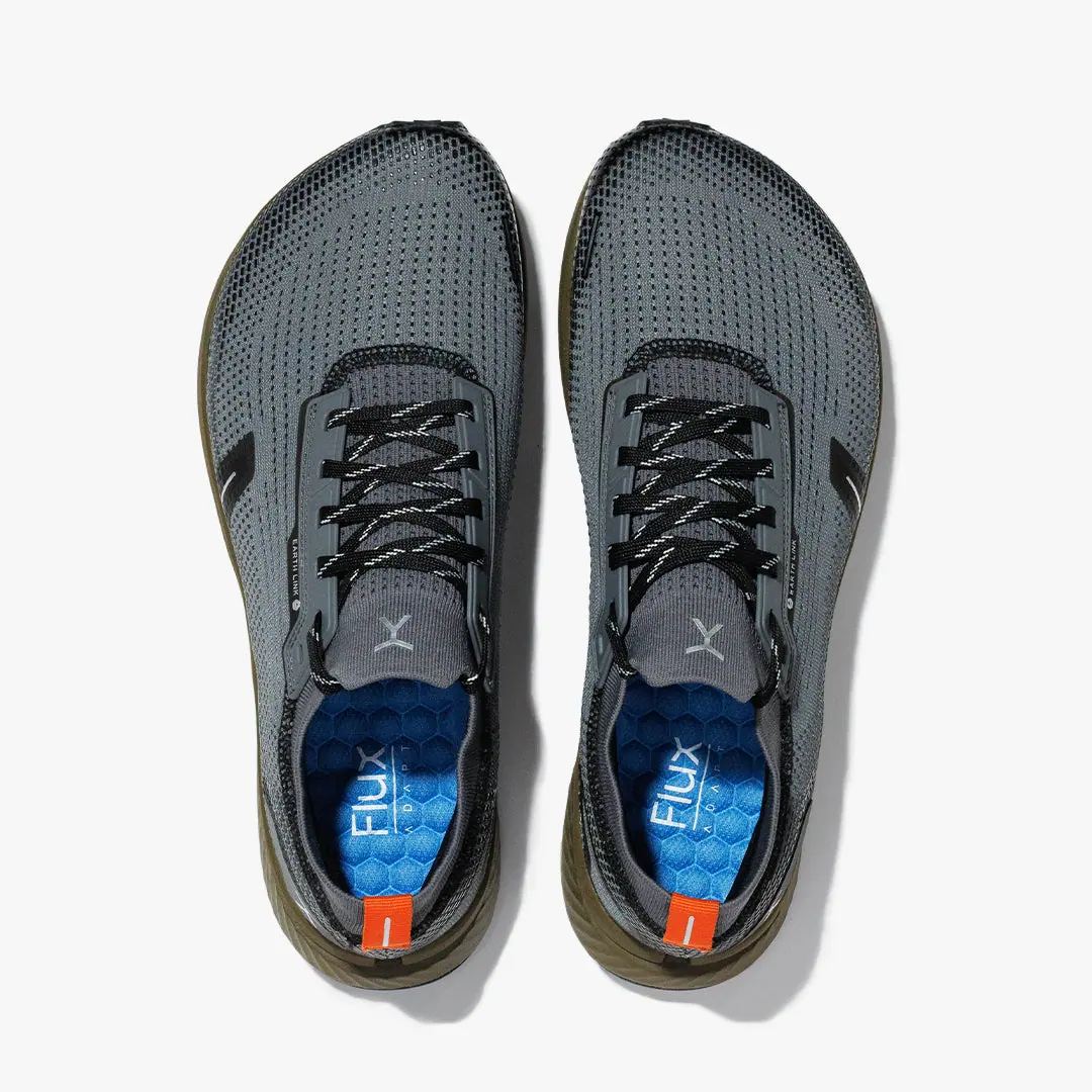 Босоногие кроссовки Flux Adapt Trail Runner — серый, оливковый и оранжевый, фото 4