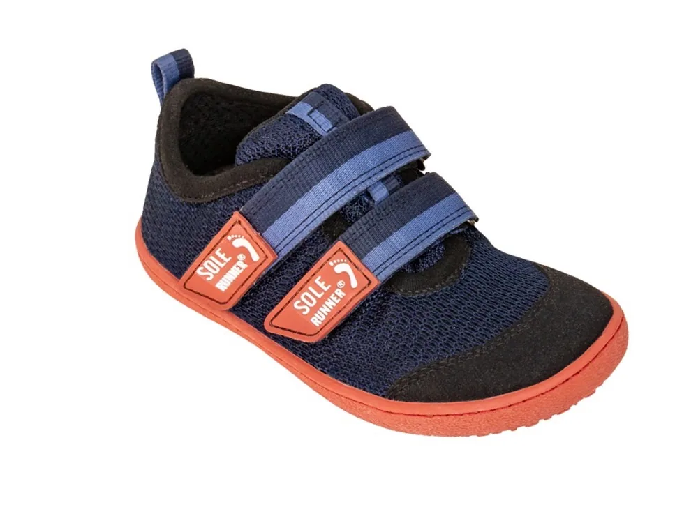 Детские кроссовки Sole Runner Puck 4, тёмно-синие с оранжевым, фото 5