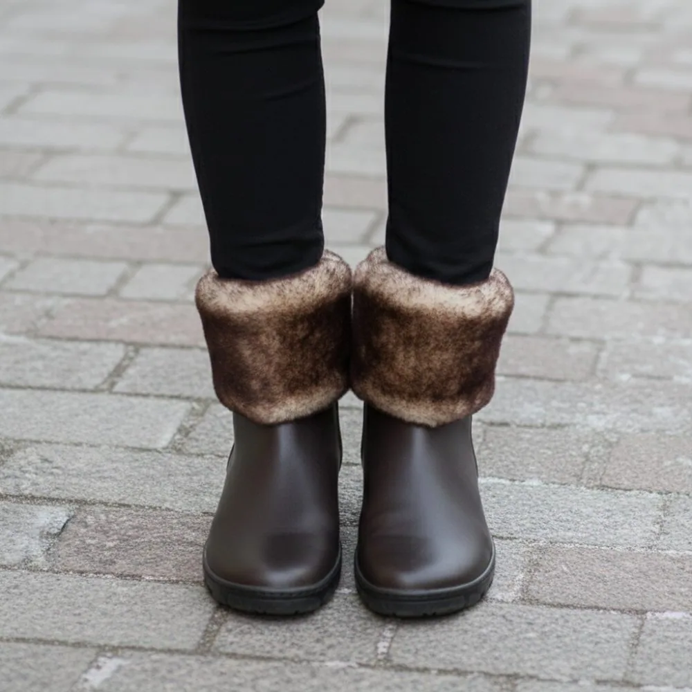 Женские ботинки ZAQQ HUQ Dark Brown (тёмно-коричневый цвет), фото 7