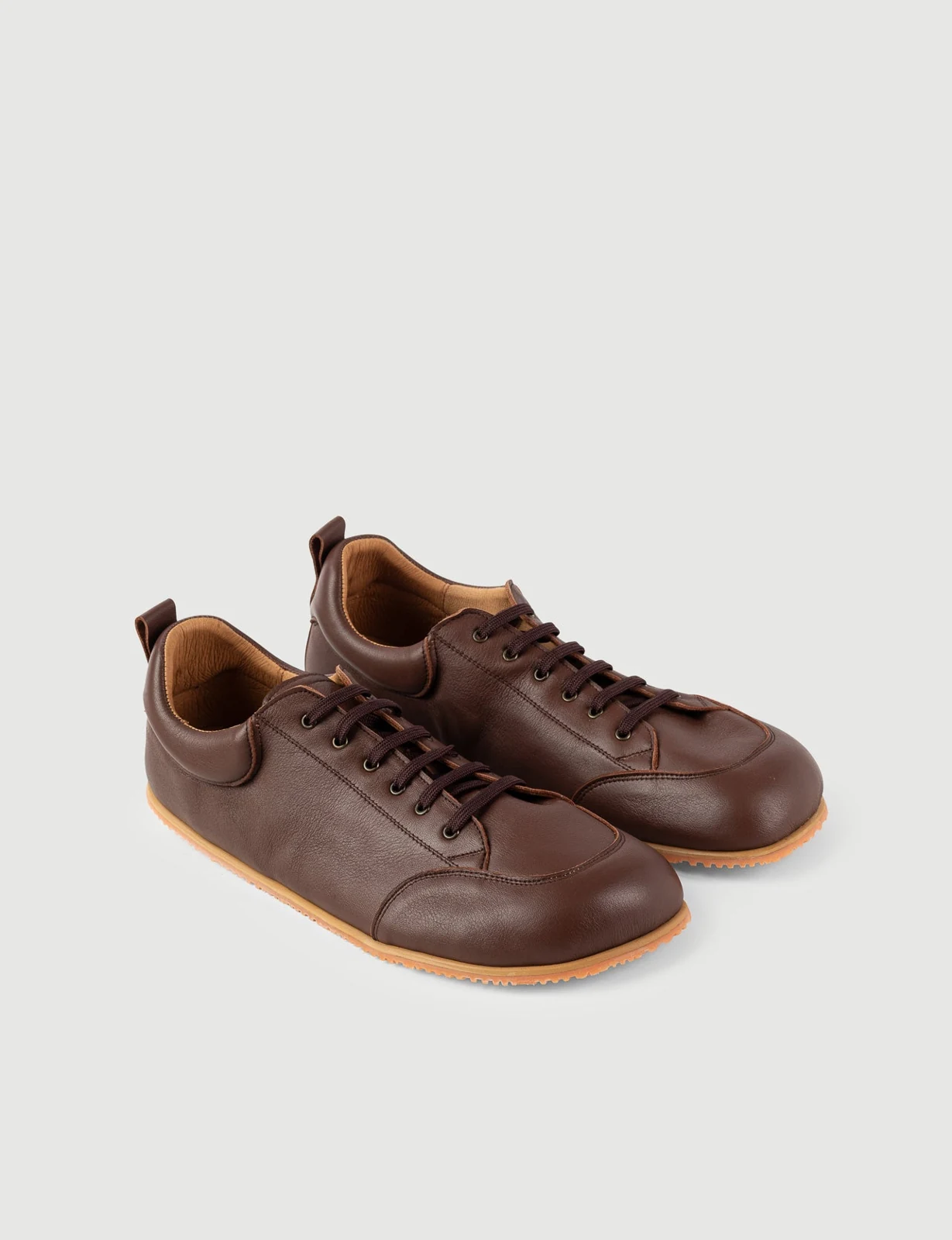 Мужские полуботинки SHUU Blucher, шоколадные, фото 3