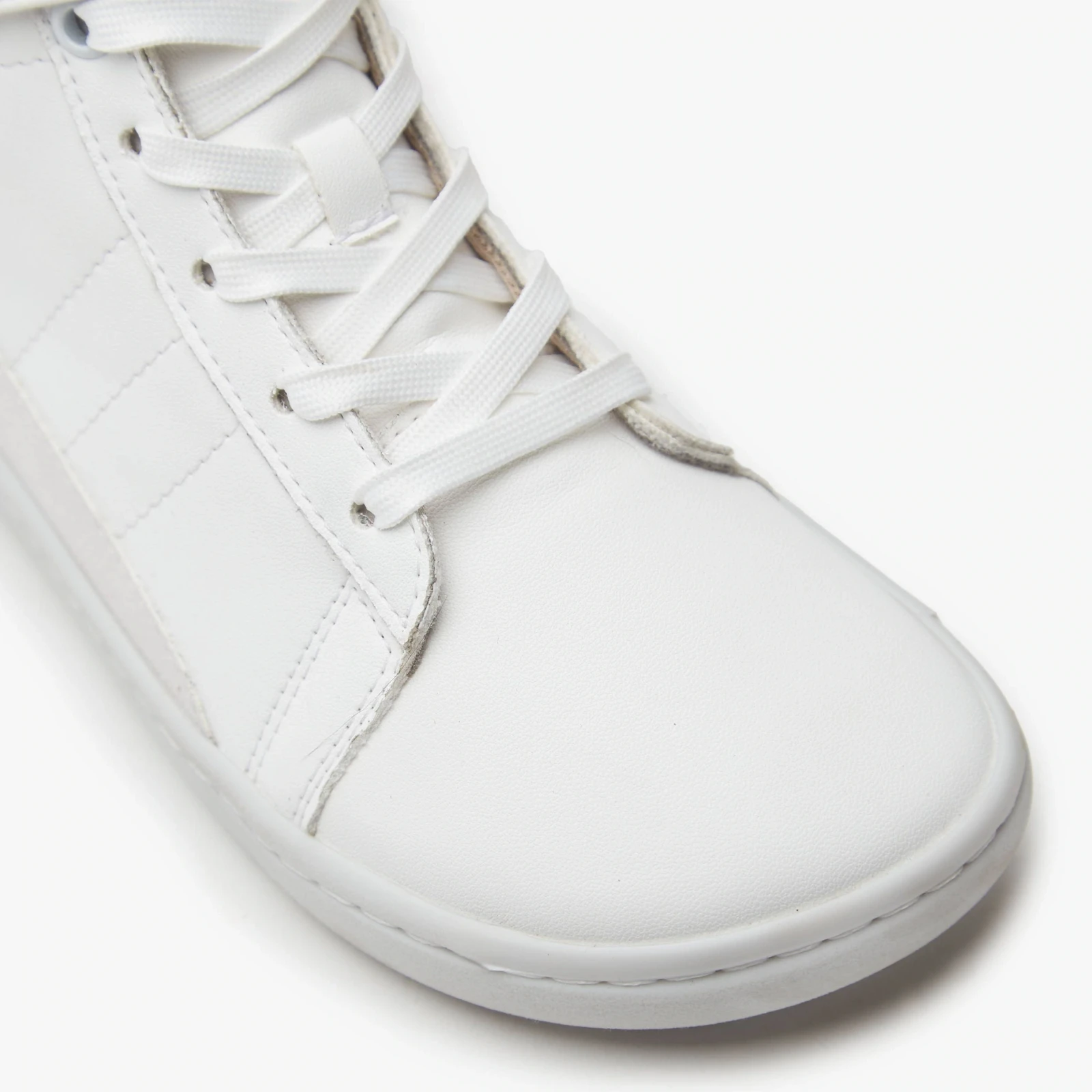 Босоногие кеды Origo High-Top Sneakers — белый с отделкой под замшу, фото 5