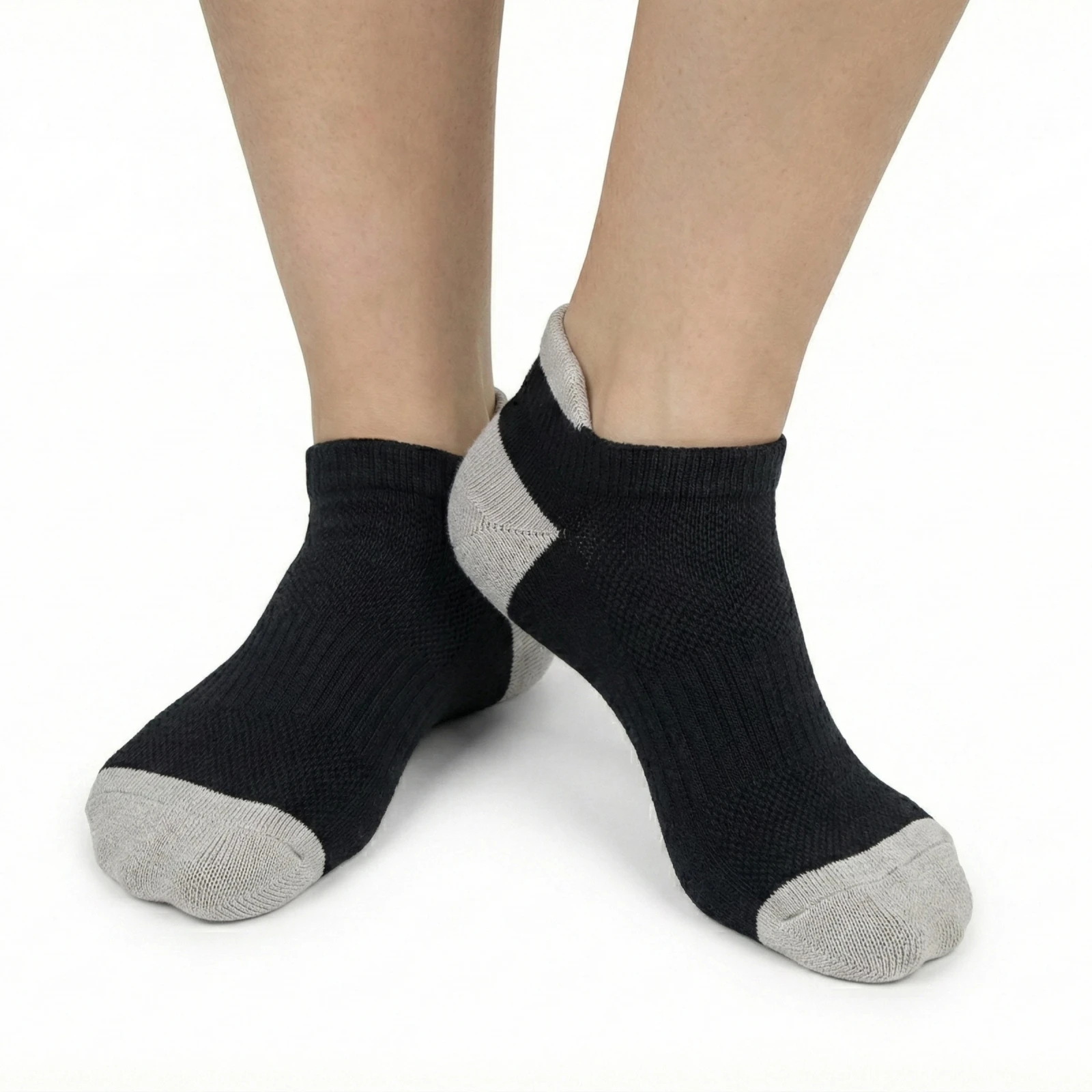Носки Hike Low-Cut Comfort (низкие) (женские, чёрный / серый), фото 4