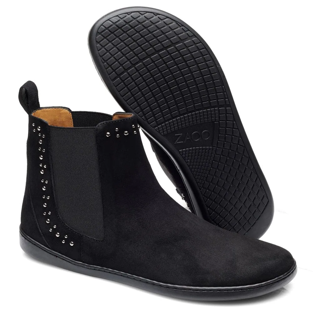 Женские ботинки ZAQQ SPARQLE Shine Velours Black (чёрный цвет), фото 2