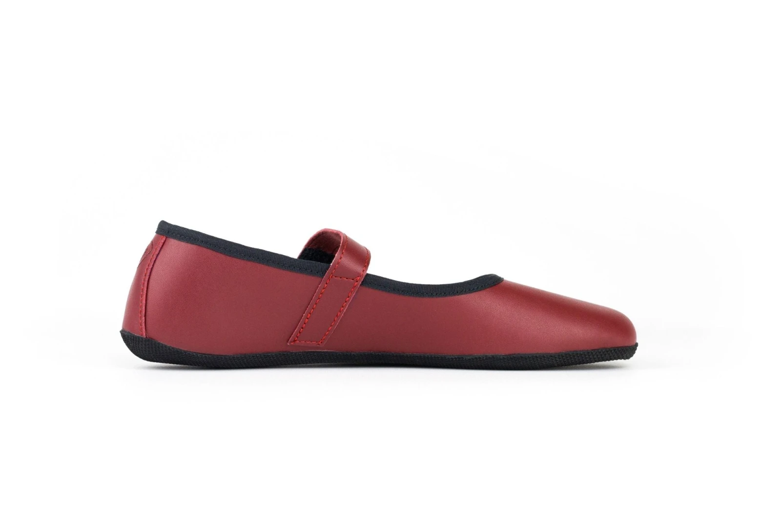 Балетки Ahinsa Ananda Ballet с ремешком Barefoot — бордовый, фото 11