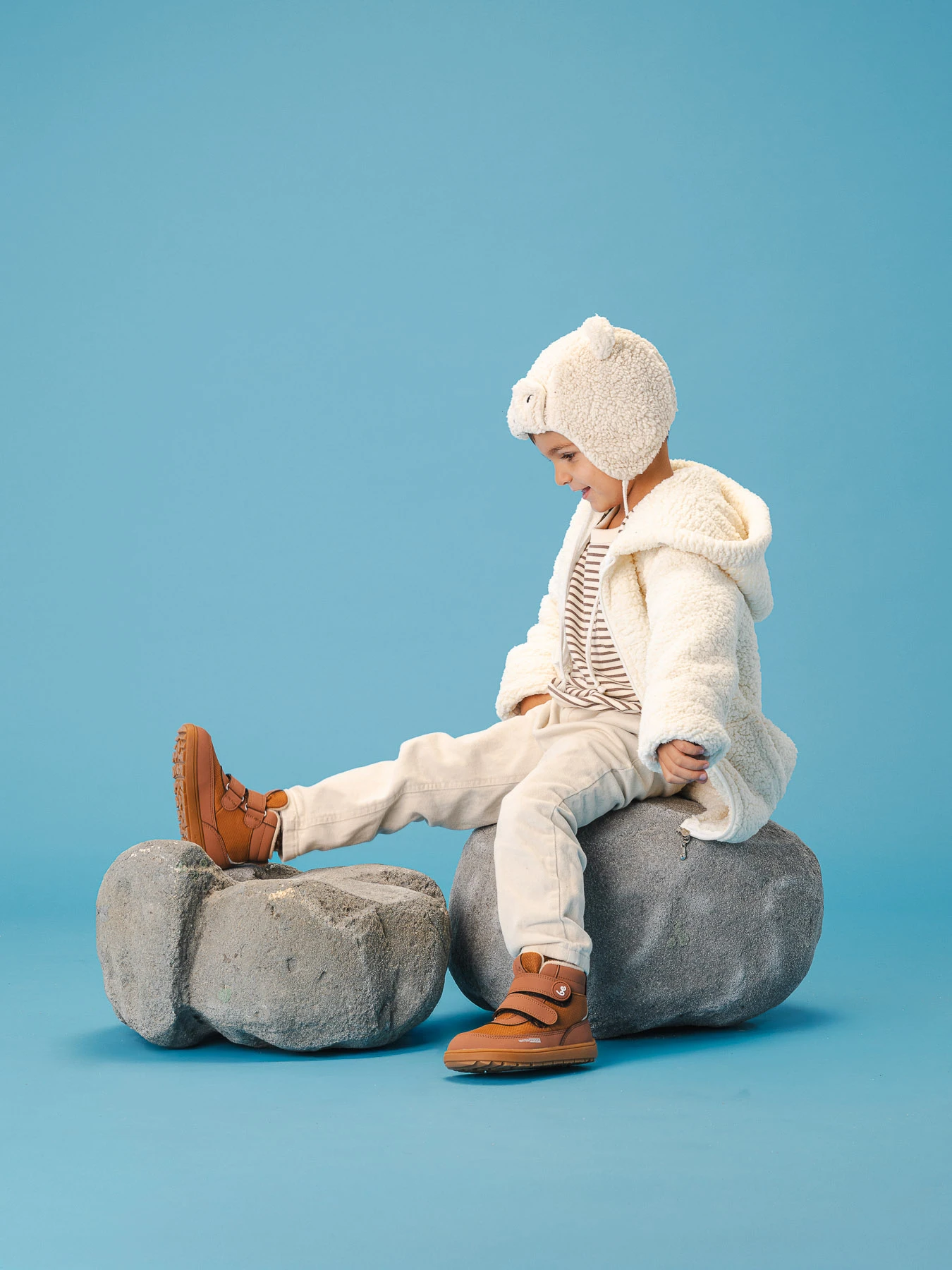 Детские босоногие ботинки Be Lenka Zippu Preschool - коричневый, фото 6