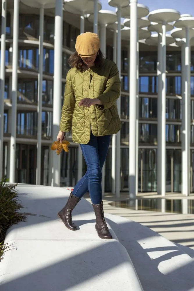 Женские ботинки ZAQQ ATTRAQT Stretch Nappa Brown (коричневый цвет), фото 9