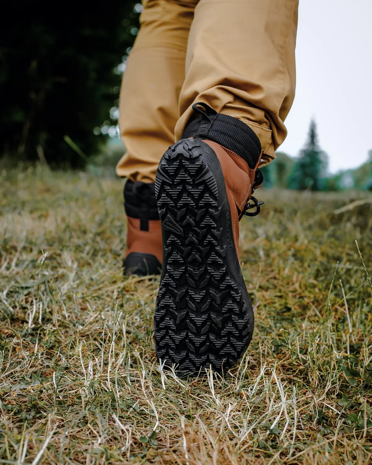 Босоногие ботинки Realfoot Trekker High 2.0 Light Brown, фото 3