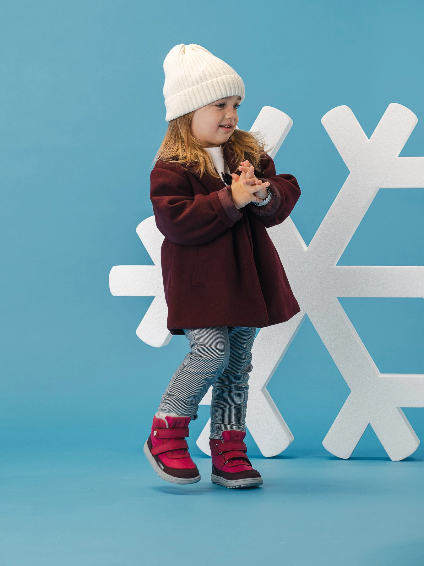 Детские босоногие ботинки Be Lenka Zippu Preschool - ягодный и серый, фото 4
