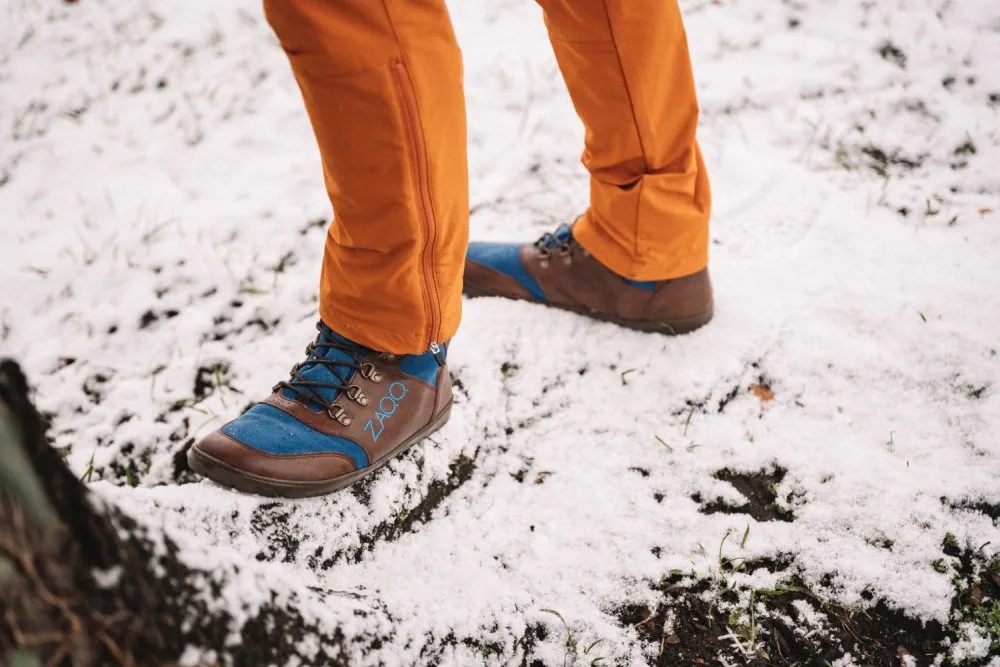Ботинки для женщин и мужчин ZAQQ HIQE Brown Blue Waterproof, фото 7