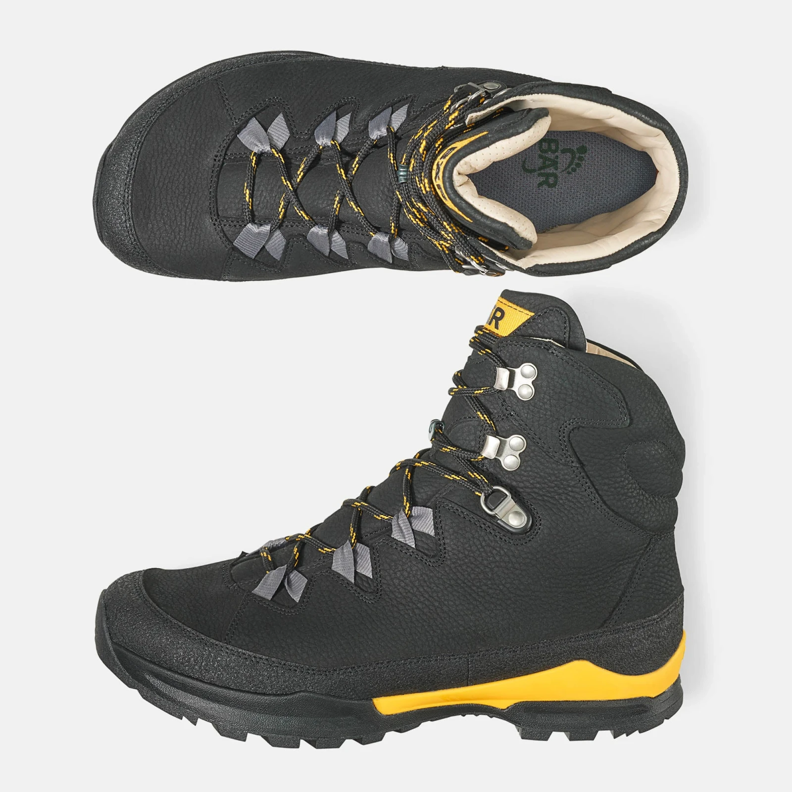 Ботинки BÄR Bergkomfort Wanderstiefel 2.0 — чёрный / оранжевый, фото 5
