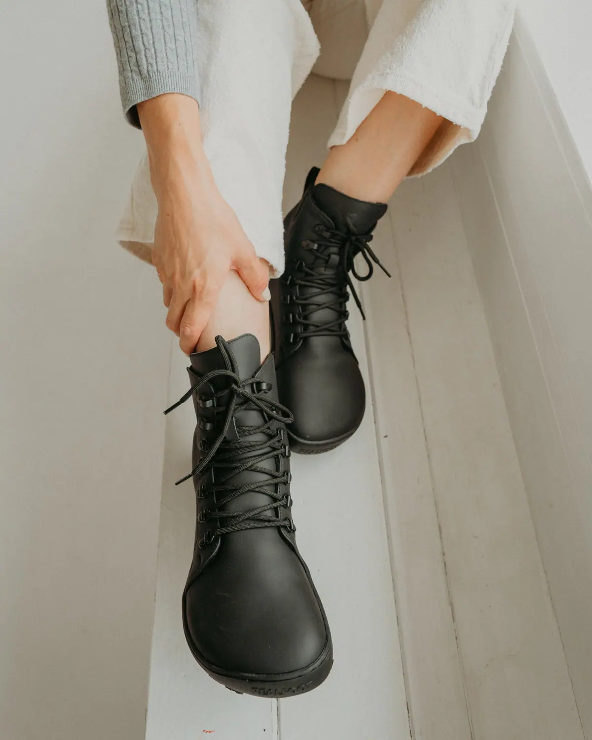 Босоногие ботинки Realfoot Farmer Winter TerrainGrip Black, фото 3