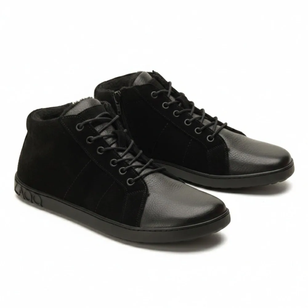 Мужские кроссовки ZAQQ OMSQ Mid Winter Black (чёрный цвет)