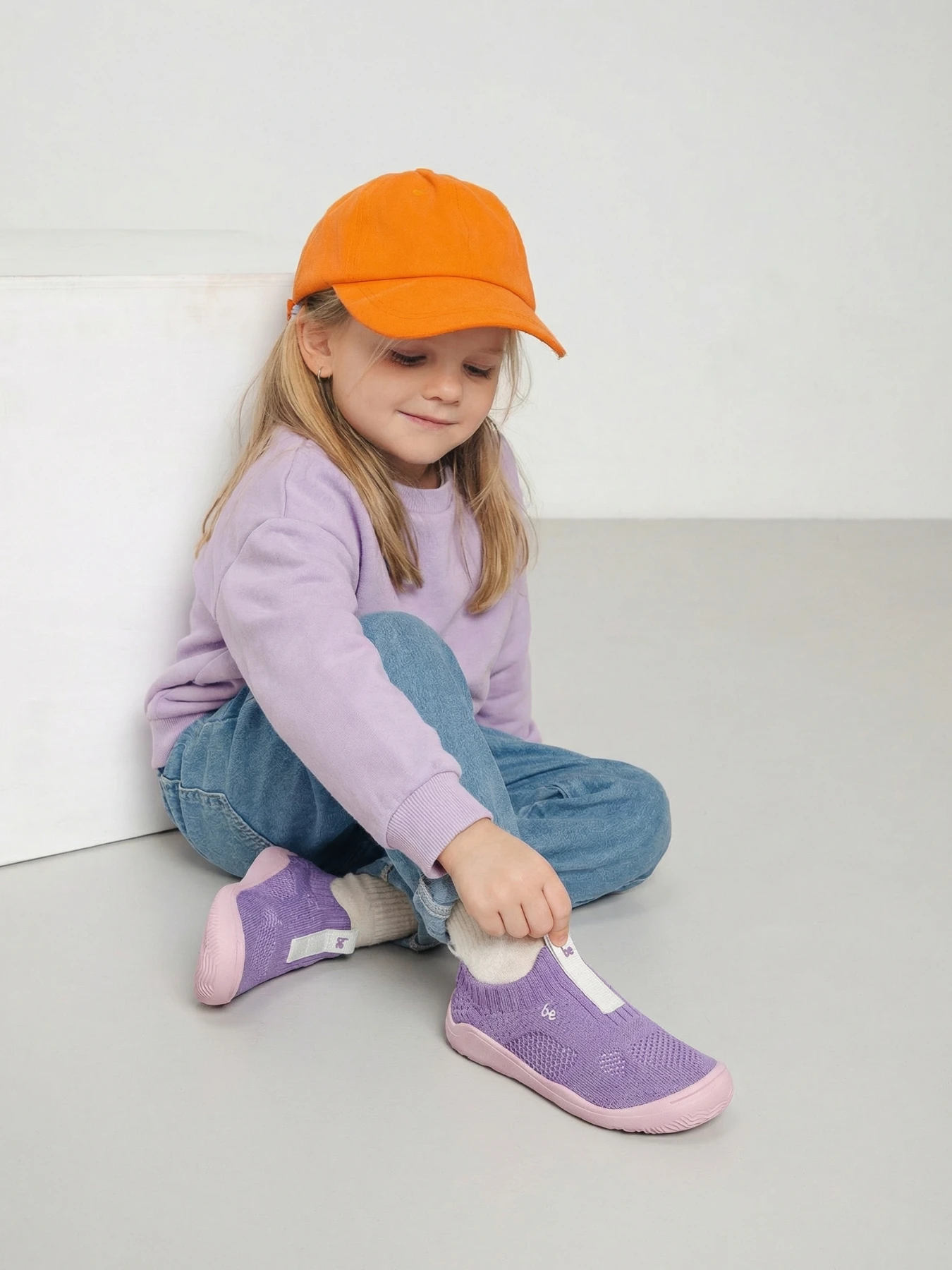 Детские босоногие слипоны Be Lenka Luppo Preschool - сиреневый и розовый, фото 2