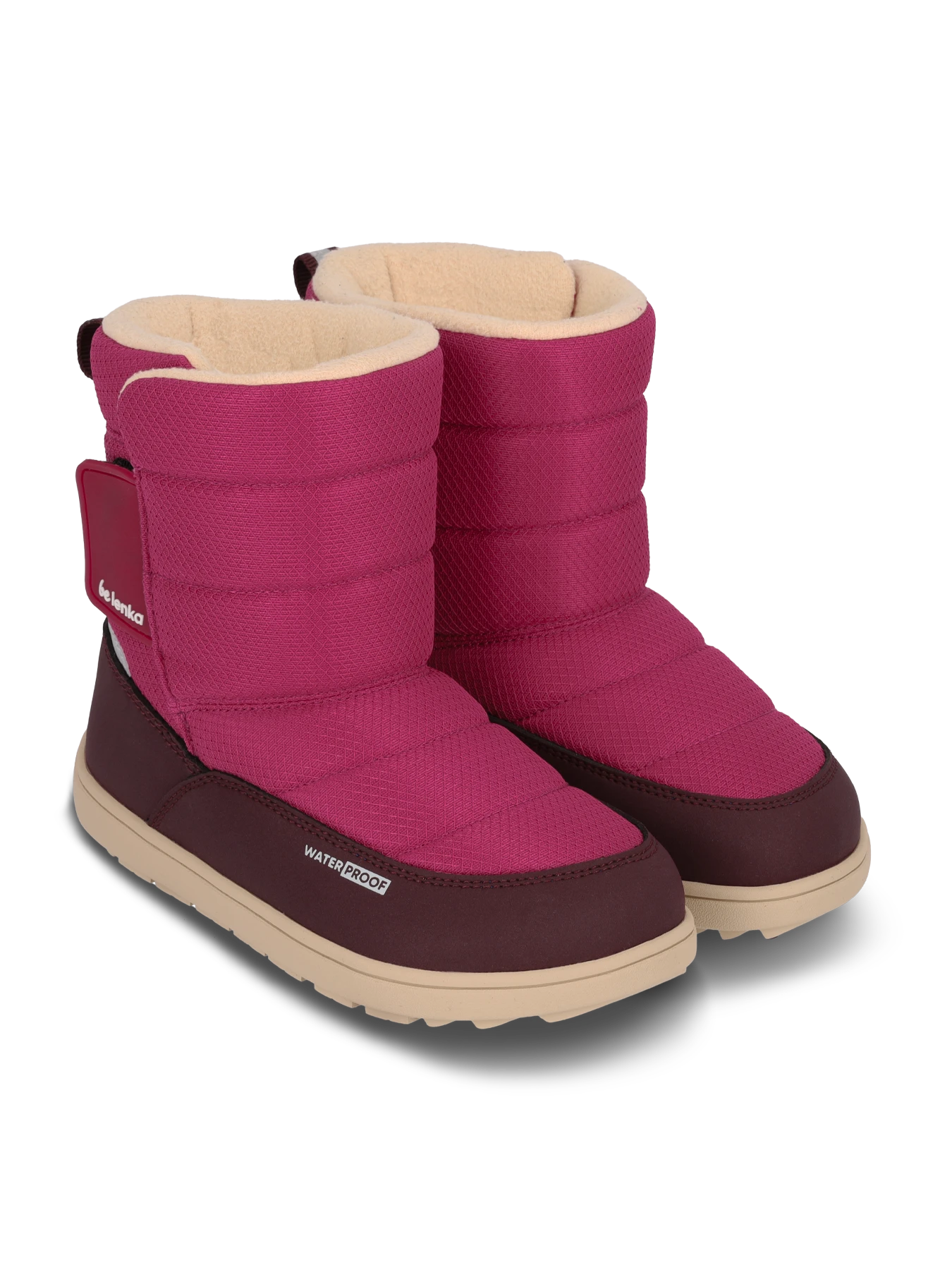 Детские босоногие ботинки Be Lenka Ailo Junior - ягодный, фото 5