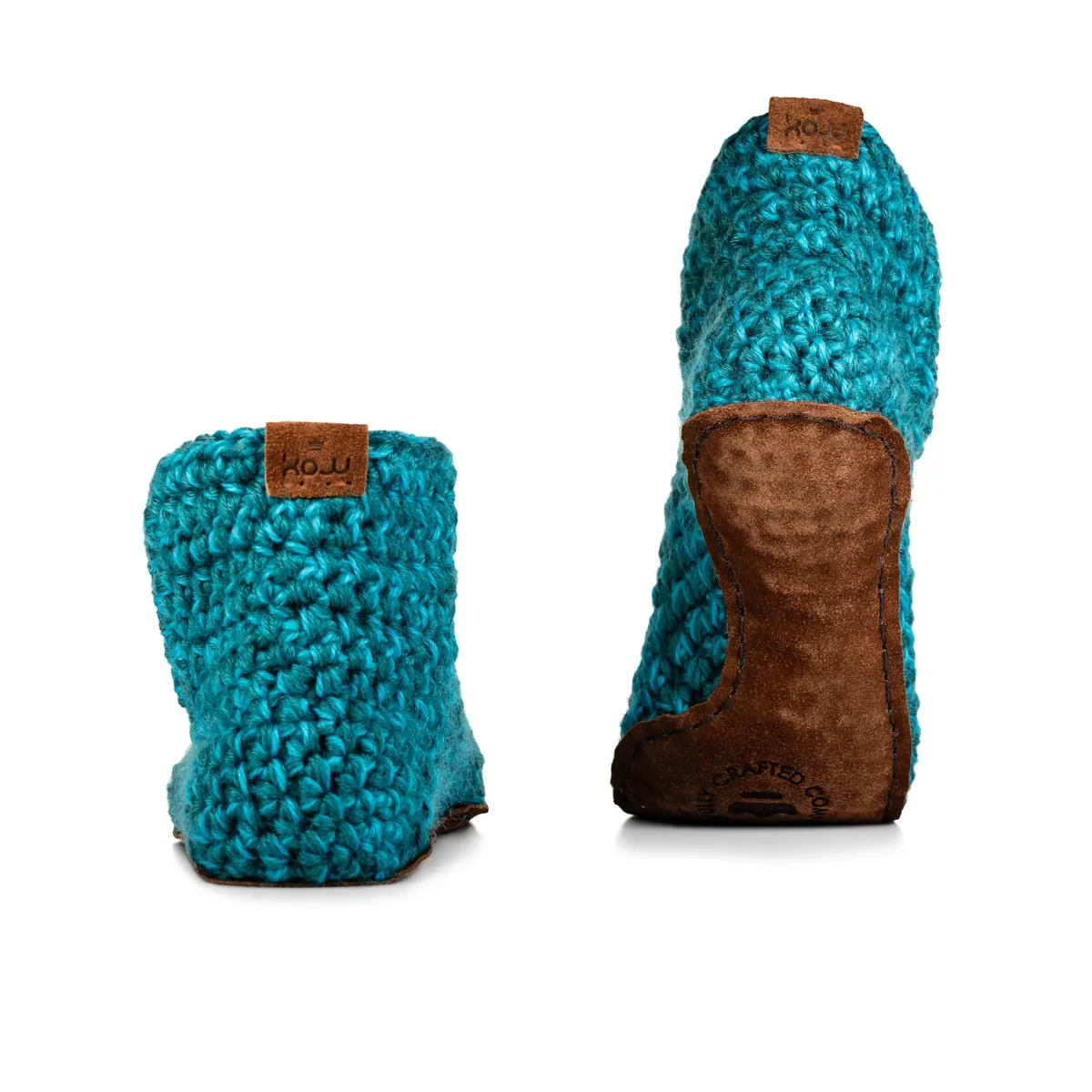 Домашние тапочки-ботинки Kingdom of Wow Classic Bootie — бирюзовый, фото 2