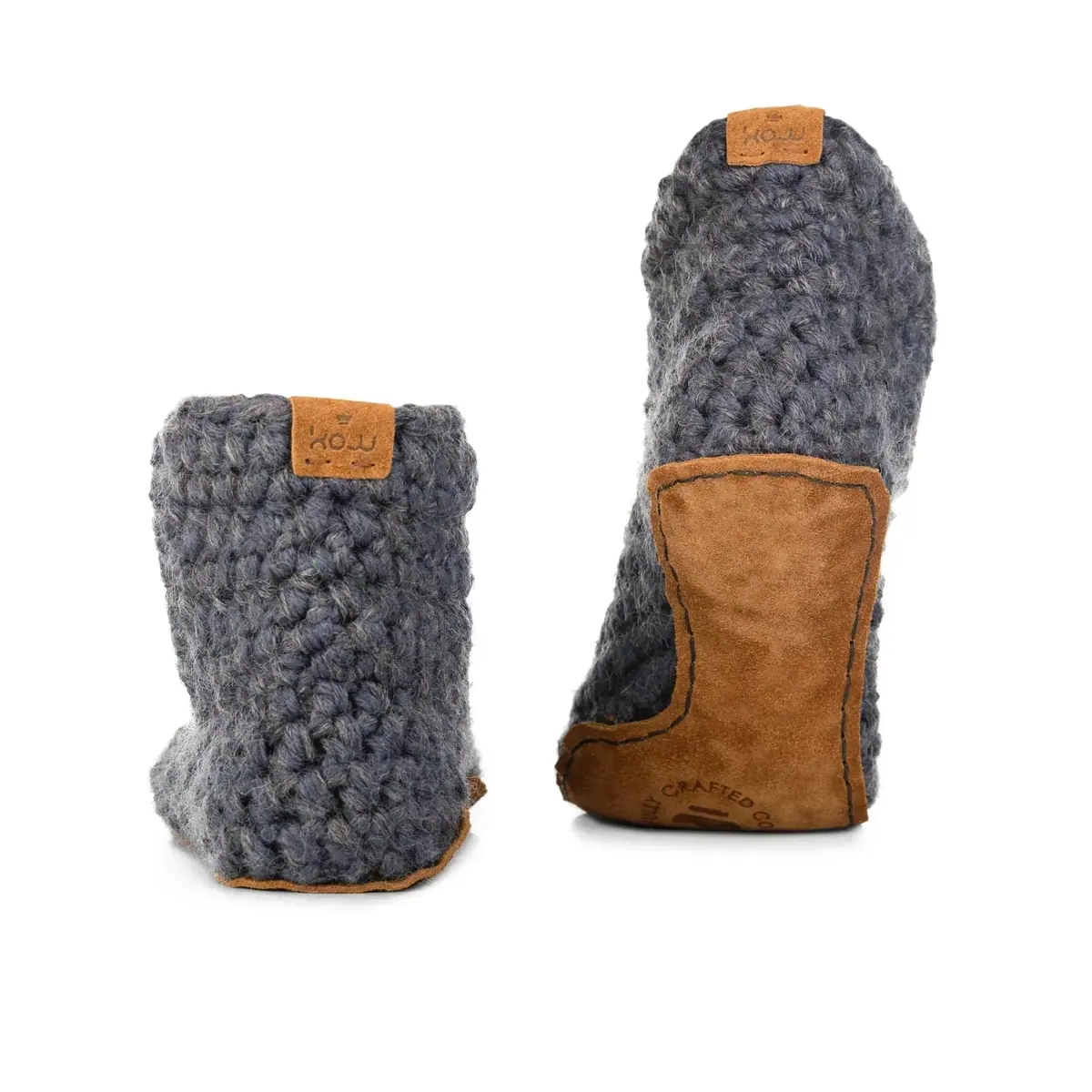 Домашние тапочки-ботинки Kingdom of Wow Extra Chunky Bootie — угольный, фото 2