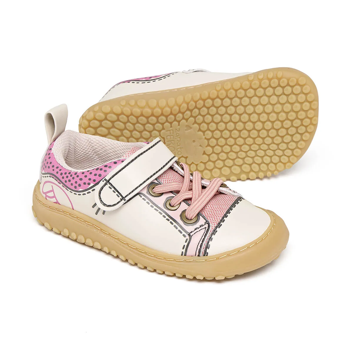 Детская обувь Zapato Feroz «Paterna Rocker Cómic AW25» — розовый, фото 2