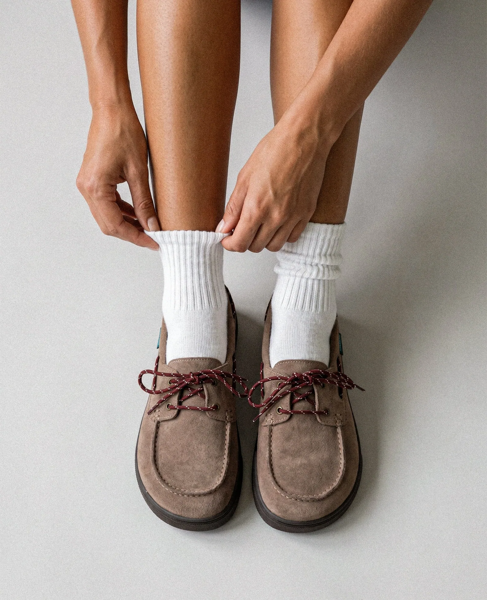 Босоногие топсайдеры Flamingos’ Life Zero Boat — серо-бежевый, фото 7