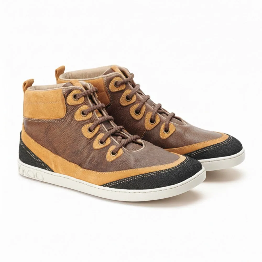 Мужские кроссовки ZAQQ FRANQY Brown (коричневый цвет) — фото 1 из 9