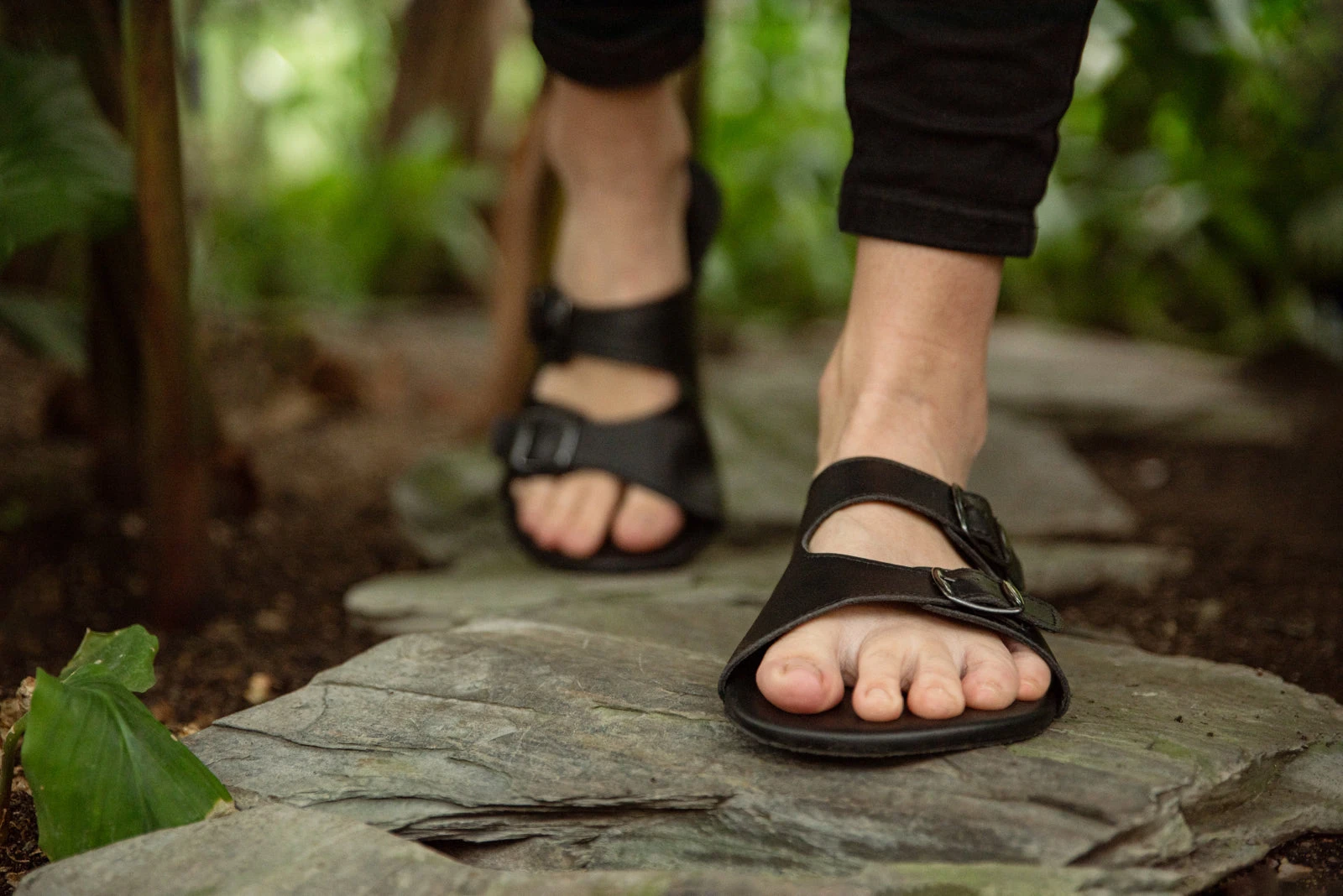 Шлёпанцы Ahinsa Barefoot — чёрный, фото 17