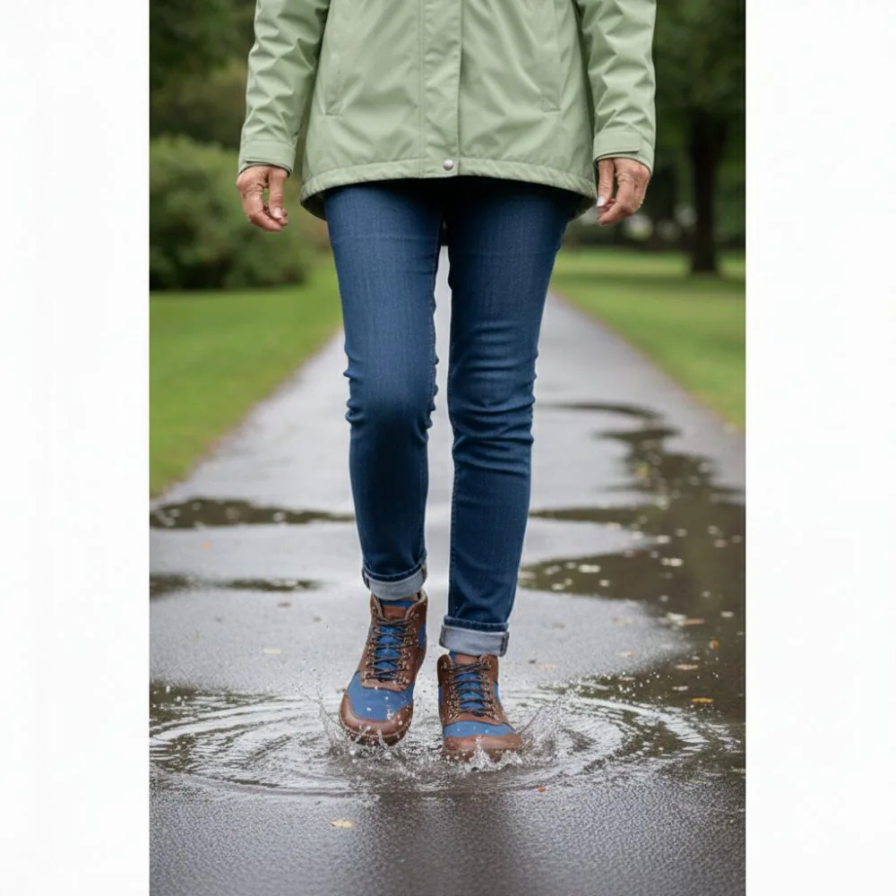 Ботинки ZAQQ HIQE Mid Vegan Blue Waterproof (синий цвет), фото 8