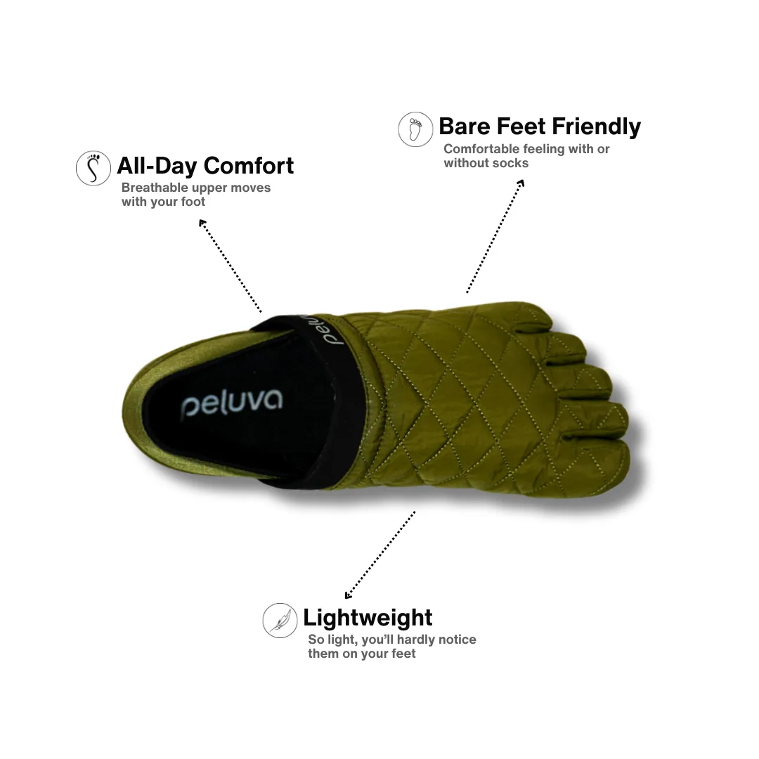 Мужская повседневная обувь Peluva Zen Active Slip-On — зелёный / белый, фото 3