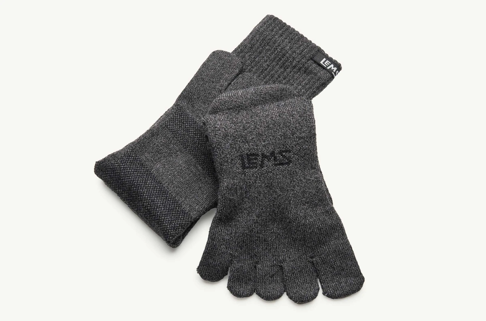 Носки Lems Outdoor Crew Toesock — тёмно-серый (EcoMade), фото 5