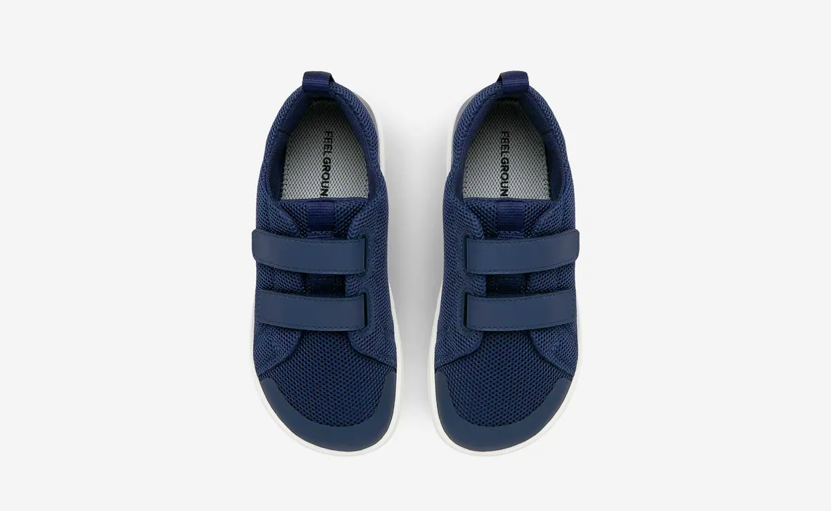 Детские босоногие кроссовки Feelgrounds Original Mesh Kids — тёмно-синий, фото 2