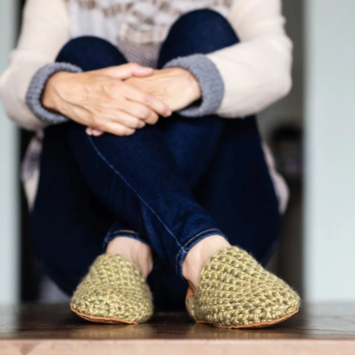 Домашние тапочки Kingdom of Wow Classic Slip-on — мшисто-зелёный, фото 3