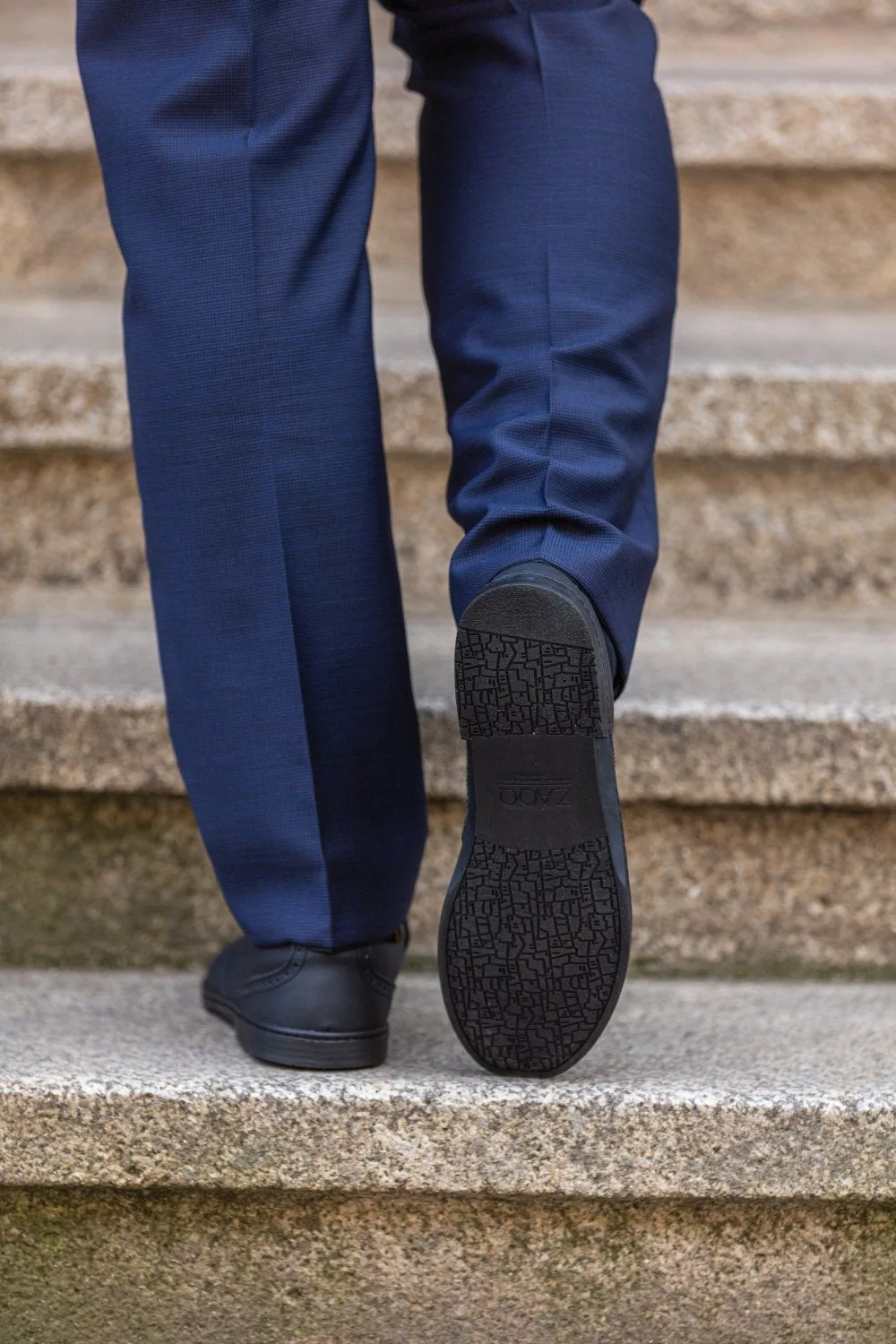 Мужские полуботинки ZAQQ BRIQ Brogue Vegan Black (чёрный цвет), фото 6