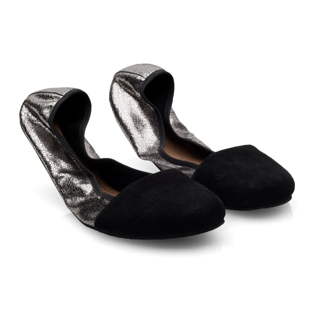 Женские балетки ZAQQ TWIST Derby Black (чёрный цвет)