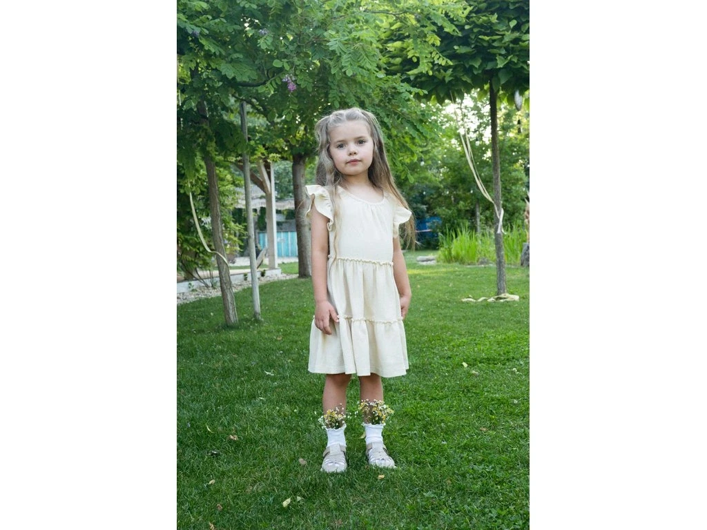 Сандалии Baby Bare Summer Perforation — бежевый, золотистый (детские), фото 2