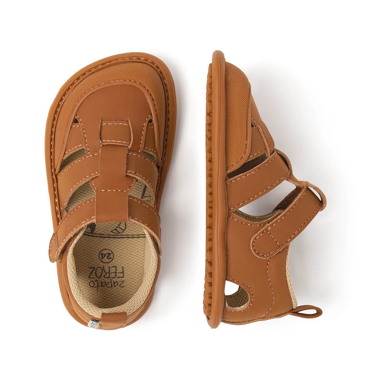 Детская обувь Zapato Feroz «Denia SanRoc Feroz SS25» — ореховый, фото 3