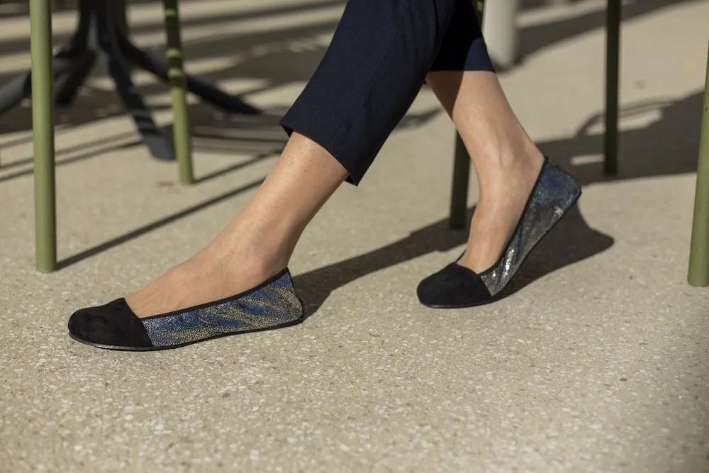 Женские балетки ZAQQ TWIST Derby Black (чёрный цвет), фото 6