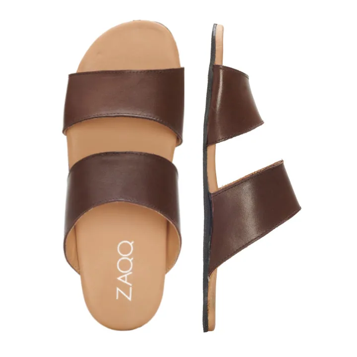 Женские сандалии ZAQQ LUQIA Dark Brown (тёмно-коричневый цвет), фото 3