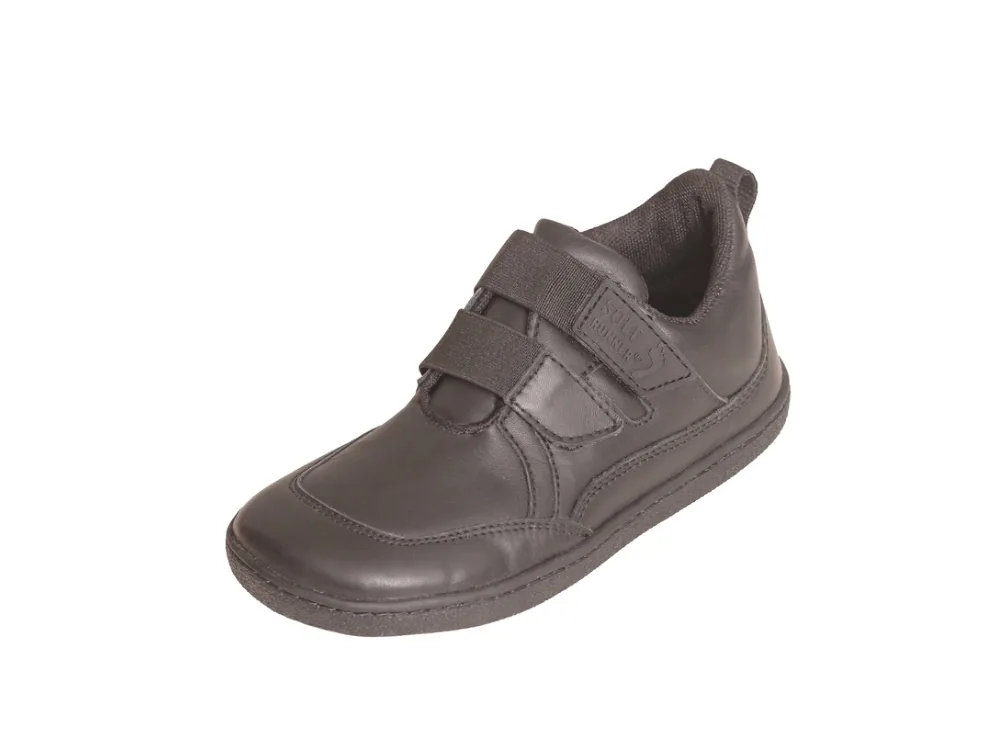 Детские полуботинки Sole Runner Puck 2 из чёрной кожи, фото 4