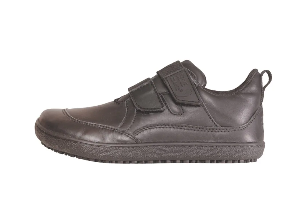 Детские полуботинки Sole Runner Puck 2 из чёрной кожи — фото 1 из 6