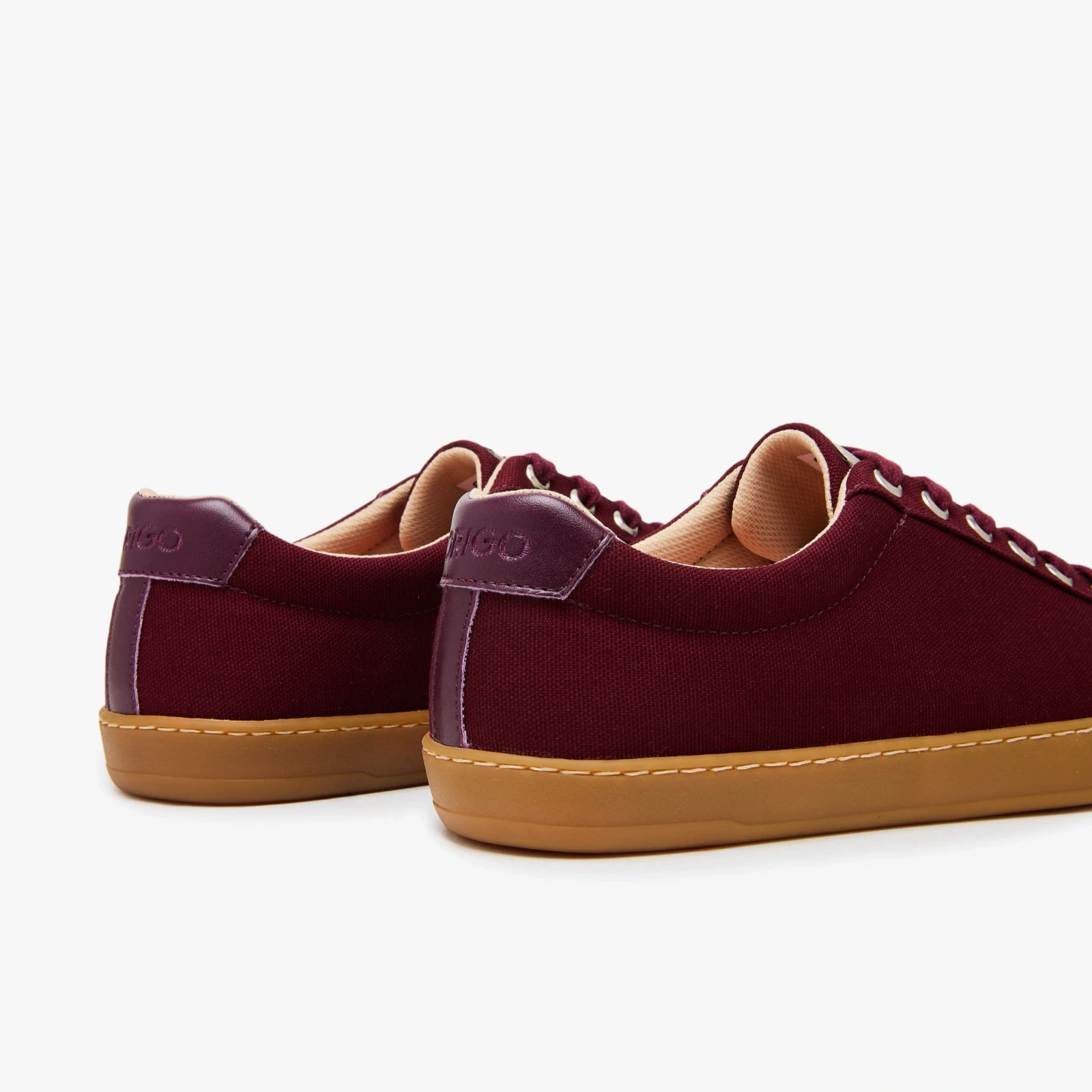 Босоногие кеды Origo Everyday Sneaker Gen 4 — бордовый с янтарной подошвой, фото 4