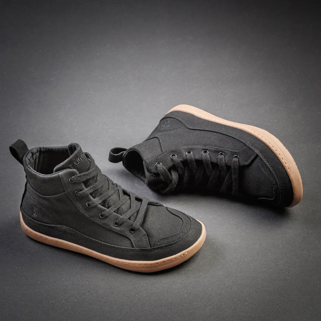 Кеды Rutsu Original High — чёрные с коричневой подошвой, фото 7