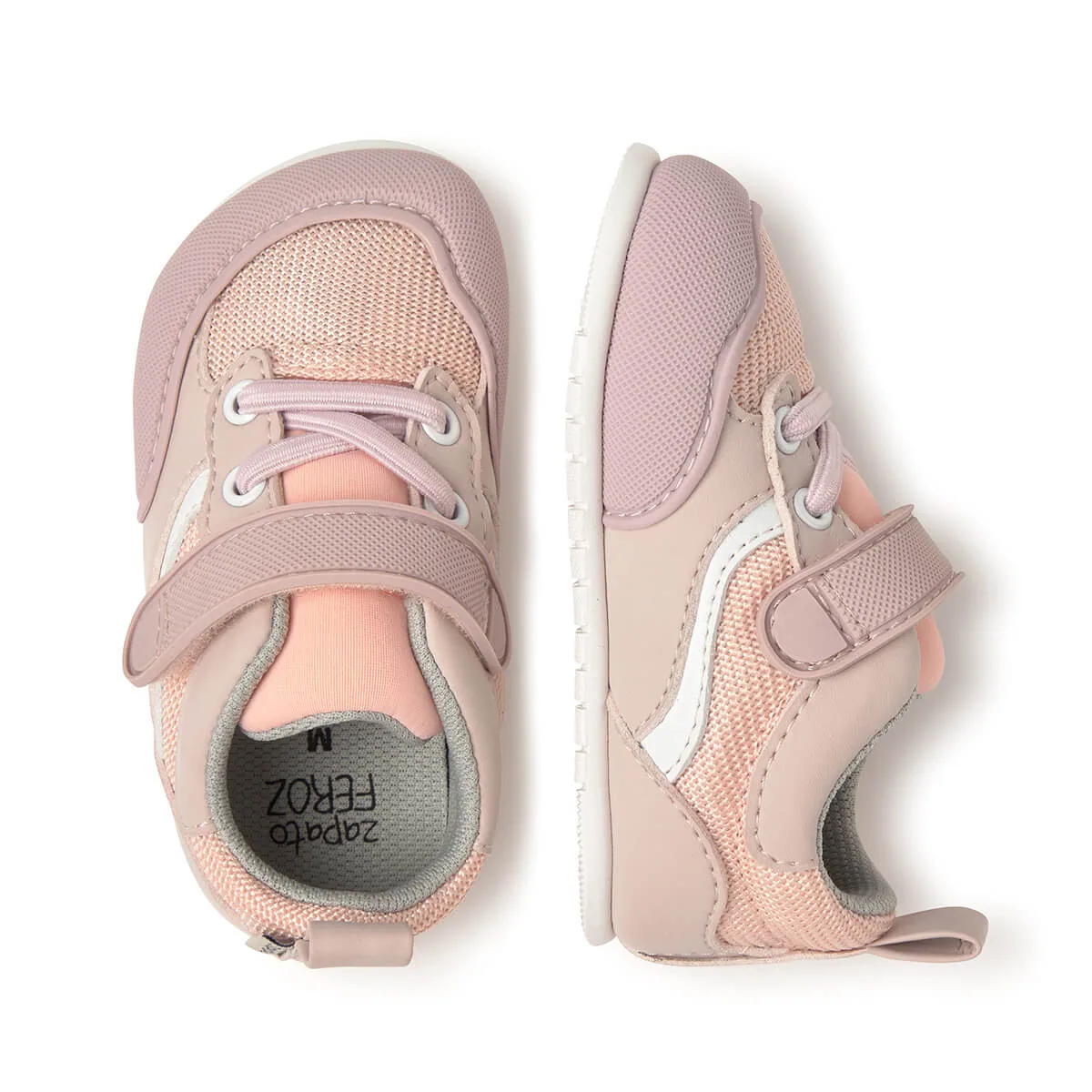 Детская обувь Zapato Feroz «Biar Feroz SS25» — пудрово-розовый, с сеткой, фото 3