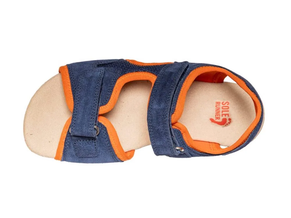 Детские сандалии Sole Runner Mimas, сине-оранжевые, фото 3