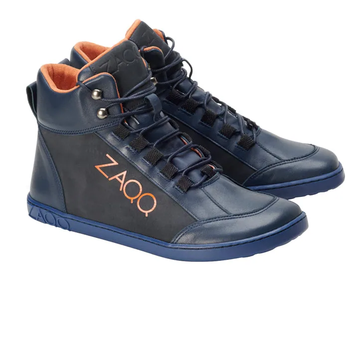 Мужские ботинки ZAQQ WALQER Navy Orange (оранжевый цвет)