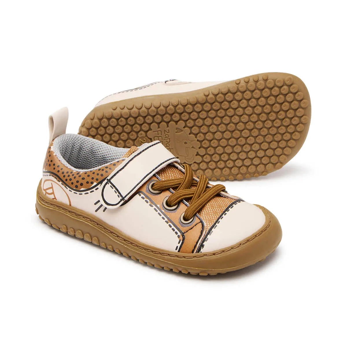 Детская обувь Zapato Feroz «Paterna Rocker Cómic AW25» — горчичный, фото 2
