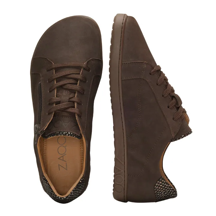 Женские полуботинки ZAQQ QOMFY Wide Dark Brown (тёмно-коричневый цвет), фото 3