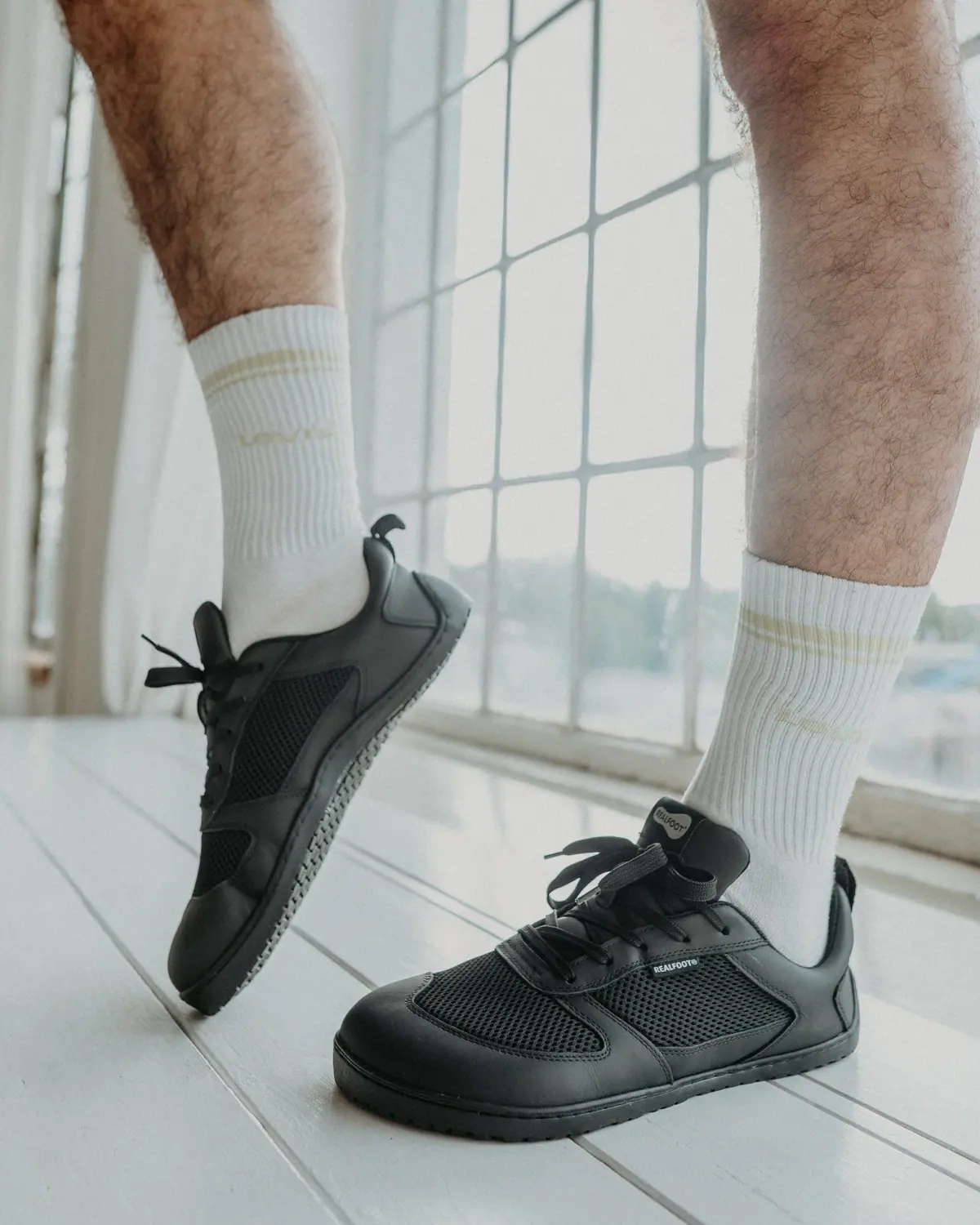 Босоногие кроссовки Realfoot Natural Runner 2 All Black, фото 4