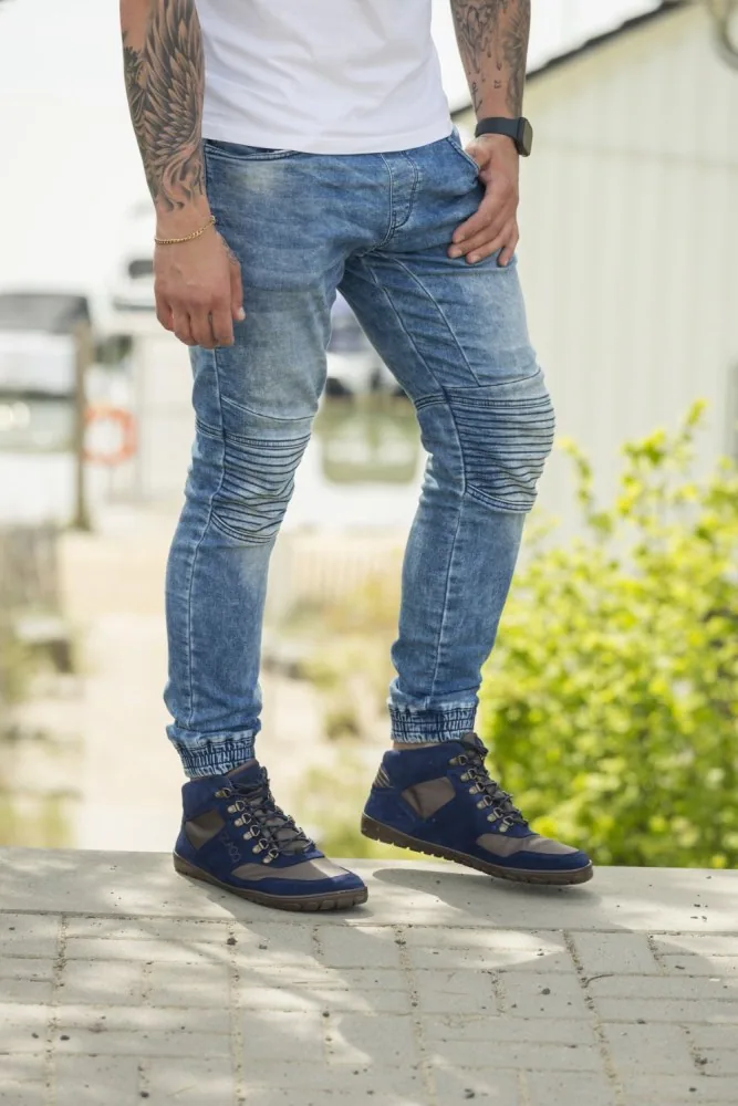Мужские ботинки ZAQQ HIQE Mid Navy Waterproof, фото 7