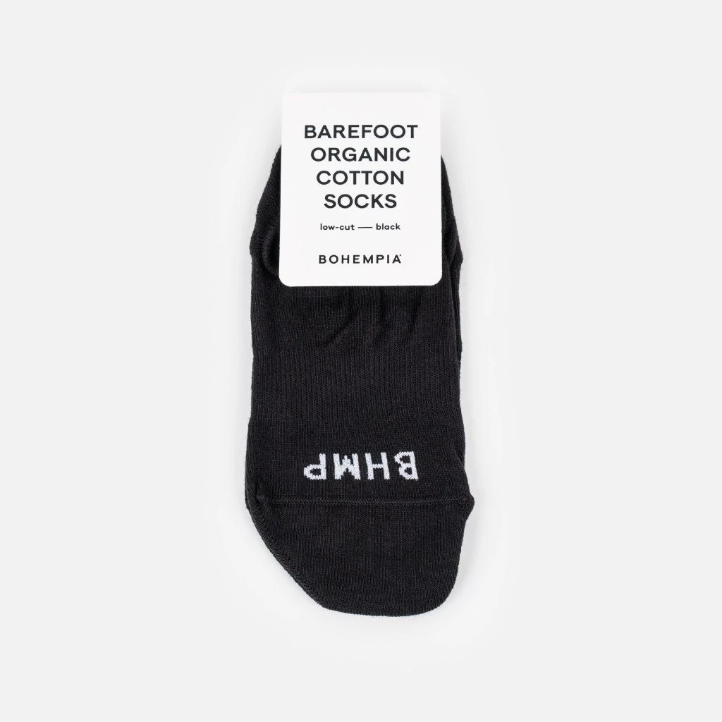 Носки Bohempia LOW CUT из органического хлопка чёрные, фото 3